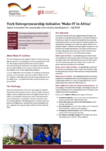 Copyright: GIZ Tech Entrepreneurship Initiative ‘Make-IT in Africa’