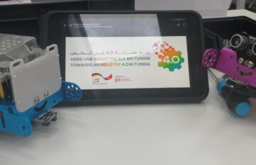 Two prototypes and a smartphone screen