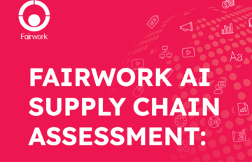 Cover-Seite des Berichts mit dem Titel: Fairwork AI supply Chain Assessment: Appen